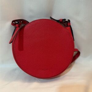 Prune Scarlet Round Shoulder Bag